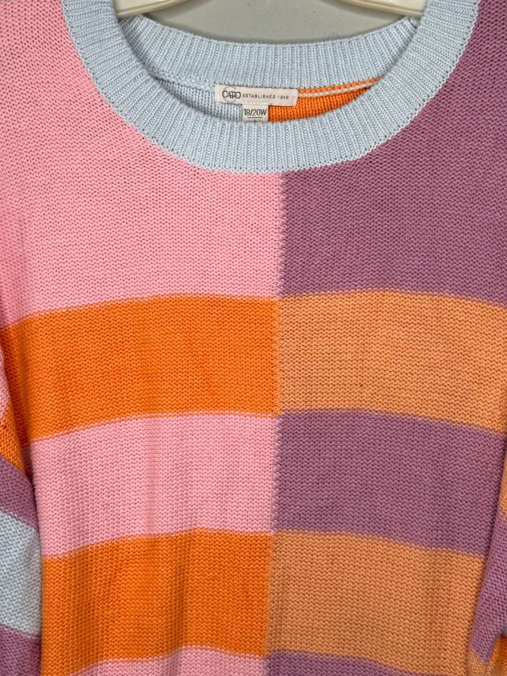 Cato Color Block Sweater - Picture 2 of 7